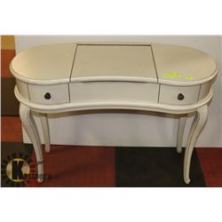 SOLID WOOD - WHITE MAKE-UP TABLE WITH