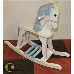 SOLID WOOD CHILDREN'S ROCKING HORSE -