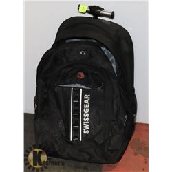 SWISS GEAR ROLLER BACKPACK.
