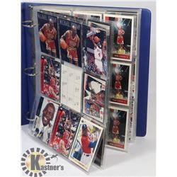 BINDER OF ASSORTED MICHAEL JORDAN BASKETBALL CARDS