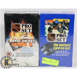 NEW SEALED BOXES OF PRO SET 1990 SERIES , SERIES 2
