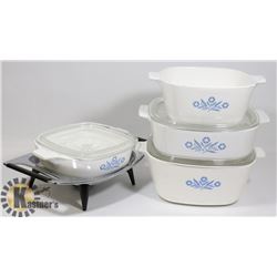 BOX OF ASSORTED CORNINGWARE