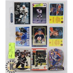 SHEET OF WAYNE GRETZKY HOCKEY CARDS