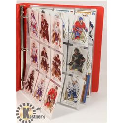 BINDER OF HOCKEY CARDS