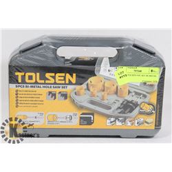 SEALED TOLSEN 9 PC SET BI-METAL