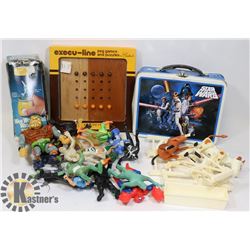 LOT OF VINTAGE TOYS INCLUDING FISCHER-PRICE BARN