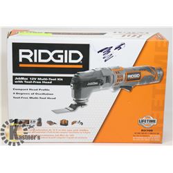 NEW "RIGDID" JOBMAX 12 V MULTI-TOOL