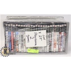 LOT OF 25 PLAYSTATION 2 GAMES