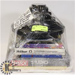 ESTATE BUNDLE OF ART SUPPLIES INCLUDING