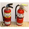 Image 1 : LOT OF 2 X 5LBS CHARGED FIRE EXTINGUISHERS