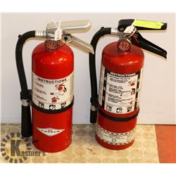 LOT OF 2 X 5LBS CHARGED FIRE EXTINGUISHERS