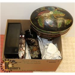 ESTATE BOX OF HOME DECOR ITEMS