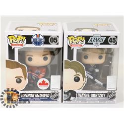 LOT OF 2 FUNKO POP CONNOR MCDAVID CANADA