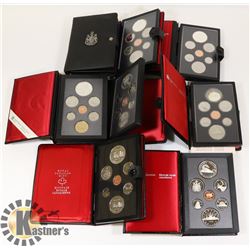 1975-1990 LOT OF 8 CANADA SILVER DOUBLE DOLLAR