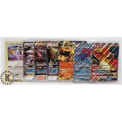 LOT OF 7 POKEMON THEME JUMBO COLLECTORS CARDS,