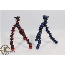 LOT OF TWO FLEXIBLE TRIPODS, ONE IS JOBY BRAND