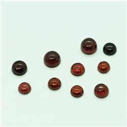 GENUINE ASSORTED GARNET (CABOCHON CUT)(6CTS)