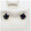 Image 2 : 10K SAPPHIRE(0.65CTS) EARRINGS