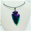 Image 2 : BISMUTH ARROWHEAD PENDANT NECKLACE