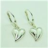 Image 2 : S/SIL HEART SHAPED EARRINGS