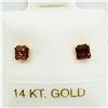 Image 1 : 14K GARNET EARRINGS