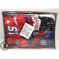 ESTATE BOX OF ASSORTED HATS AND SHIRTS INCLUDING