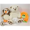 Image 1 : BAG OF 4 NEW KIDS STUFFED ANIMALS