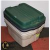 Image 1 : SET OF 4 RUBBERMAID ROUGH TOTE HEAVY