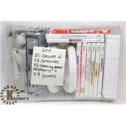 WII CONSOLE W/ ACCESSORIES