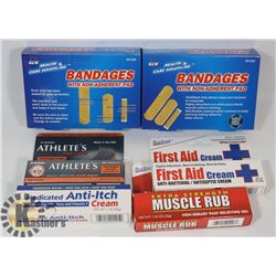 NEW LOT OF FIRST AID PRODUCTS