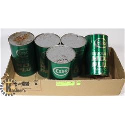VINTAGE ESSO HDX MOTOR OIL 5 QUARTS