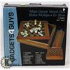 Image 1 : NEW MULTI GAME WOOD BOX ,7 GAMES