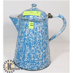 VINTAGE ENAMELWARE COFFEEPOT