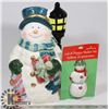 Image 1 : CERAMIC SNOWMAN COOKIE JAR SOLD WITH NEW
