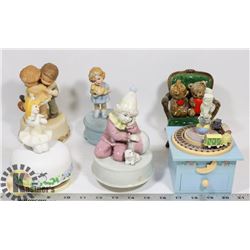 LOT OF 6X MUSIC BOXES