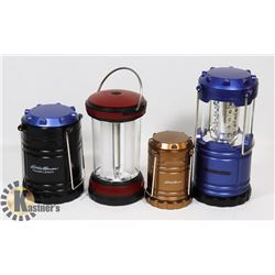 LOT OF 4 EDDIE BAUER LANTERNS