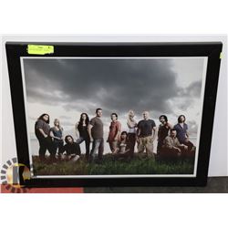 LOST CAST PICTURE     18" X 20"