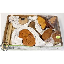 LOT OF 7 WOOD PUZZLES BOXES