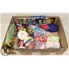 Image 1 : LARGE BOX FULL OF ARTS & CRAFTS ITEMS