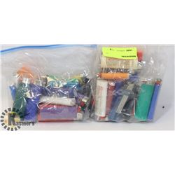BAG OF ASSORTED LIGHTERS