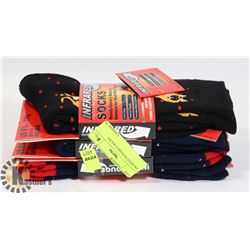 3PK MENS INFRARED SOCKS.