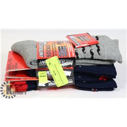 3PK MENS INFRARED SOCKS.
