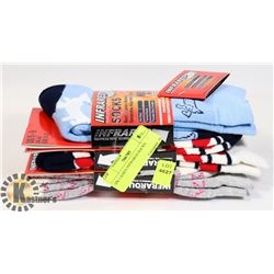 3PK LADIES INFRARED SOCKS.
