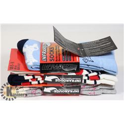 3PK LADIES INFRARED SOCKS.