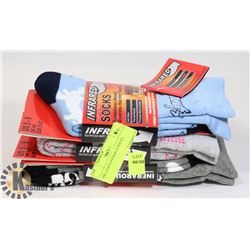 3PK LADIES INFRARED SOCKS.