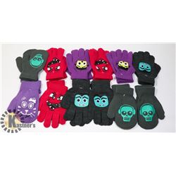 12PK KIDS NOVELTY GLOVES