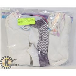 9PK LADIES ANKLE SOCKS.
