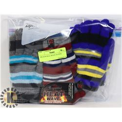 3PK KIDS HEAT WAVE GLOVES.