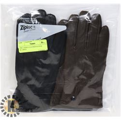 2PK LADIES LEATHER GLOVES X-LARGE