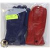 Image 1 : 2PK LADIES LEATHER GLOVES LARGE
